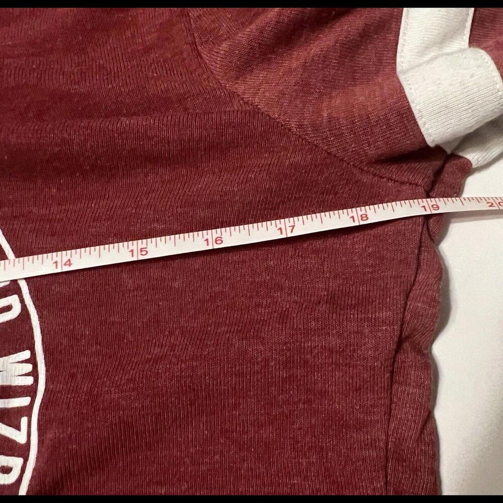 Harry Potter Women’s Long Sleeve Medium(7-8) Hogwats School Ringer Tee Vneck - Picture 7 of 9